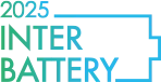 Logo mit blau-grünem Schriftzug und stilisierter Batterieumrandung in Blau.